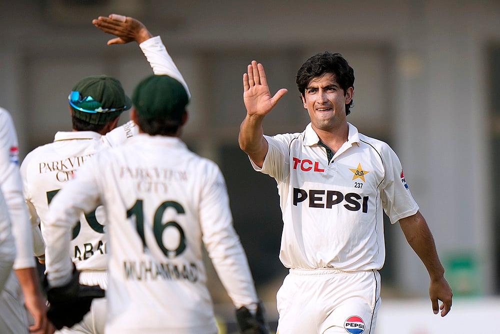 Pakistan and England 1st Test Cricket Day 2 Photo gallery_Naseem Shah