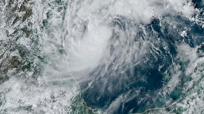 Satellite image of Hurricane Milton