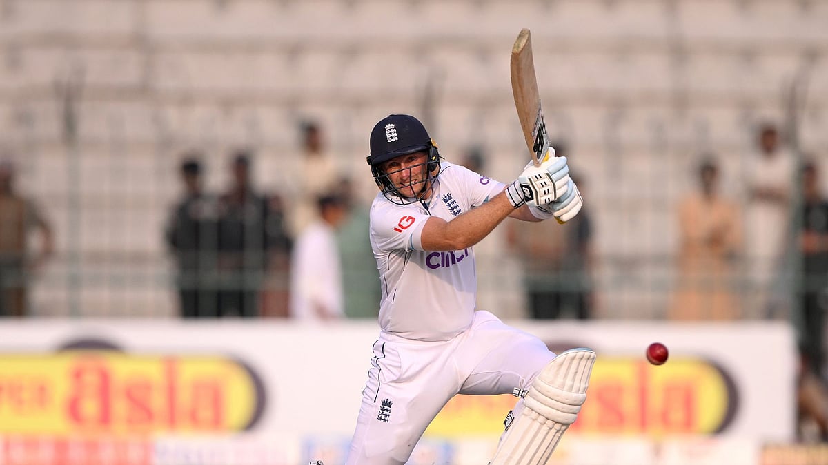 Joe Root batting for England.