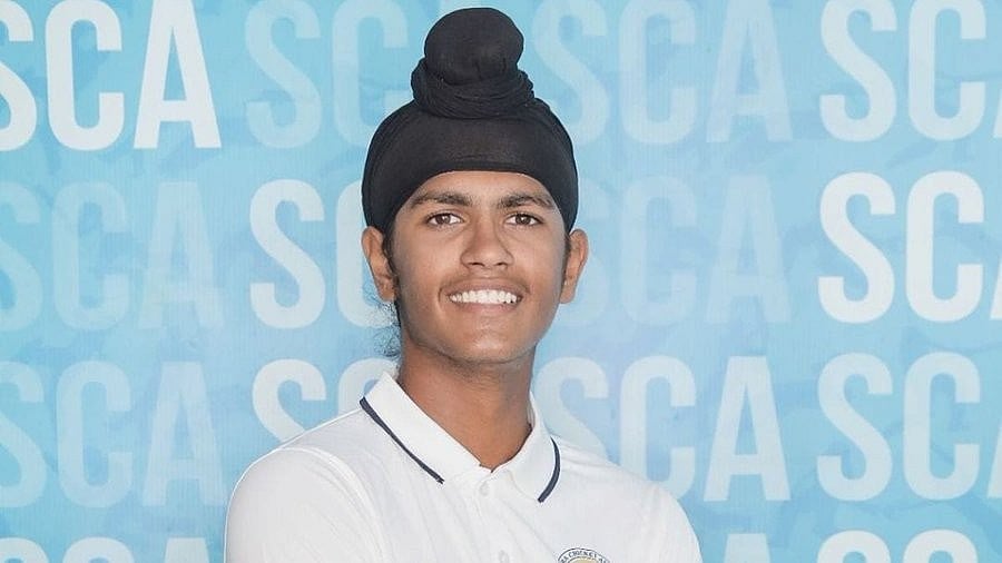 Photo: X | News 18 CricketNext : India Under-19 Cricket team player Harvansh Singh Pangalia.