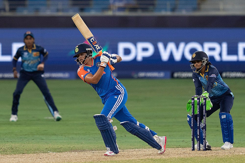 2024 Emirates Womens World T20 Cricket India vs Sri Lanka Photo gallery_Shafali Verma