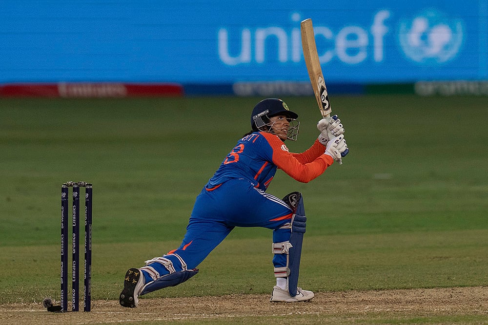 2024 Emirates Womens World T20 Cricket India vs Sri Lanka Photo gallery_Smriti Mandhana