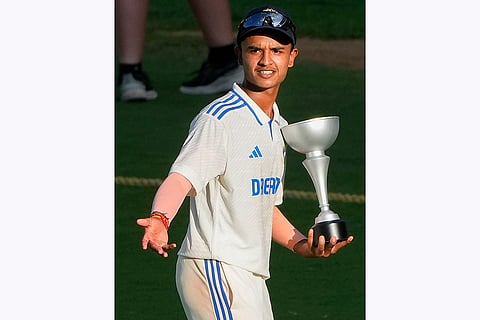 IND-19 vs AUS-19: India U-19 team captain Soham Patwardhan with the trophy