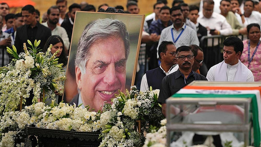 | Photo: PTI : India Bids Farewell To Ratan Tata