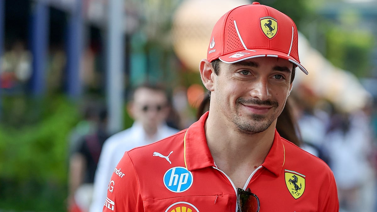 Charles Leclerc at the Singapore Grand Prix