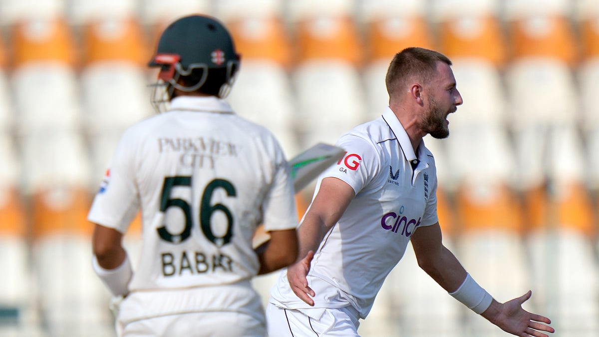 Gus Atkinson Babar Azam Pakistan vs England 1st Test 2024 Multan AP Photo