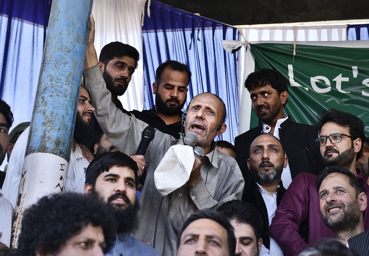 Engineer Rashid at Baramulla rally | - Yasir Iqbal