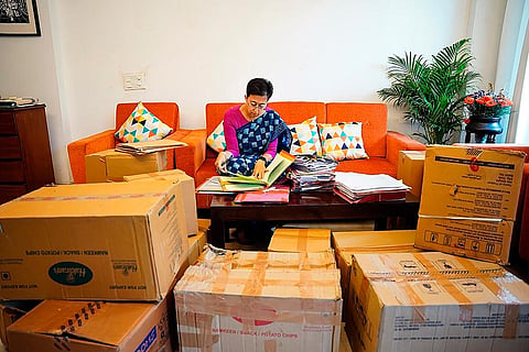 Atishi at work
