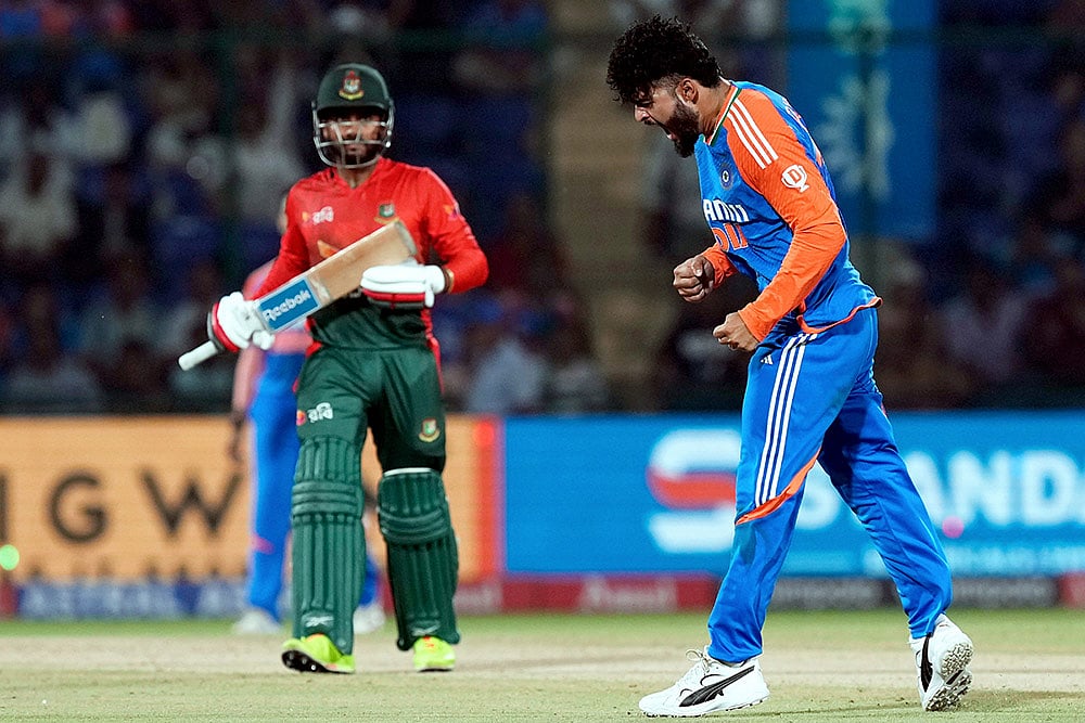 India vs Bangladesh 2nd T20I Cricket match Photo gallery_Riyan Parag