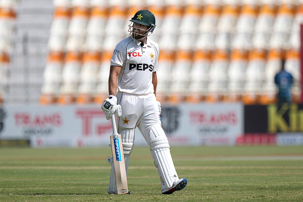 Pakistan vs England 1st Test cricket day 5 photo gallery_Salman Ali Agha