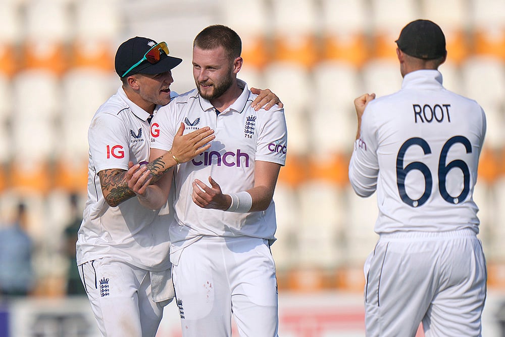 Pakistan vs England 1st test day 4 Cricket photo gallery_Gus Atkinson
