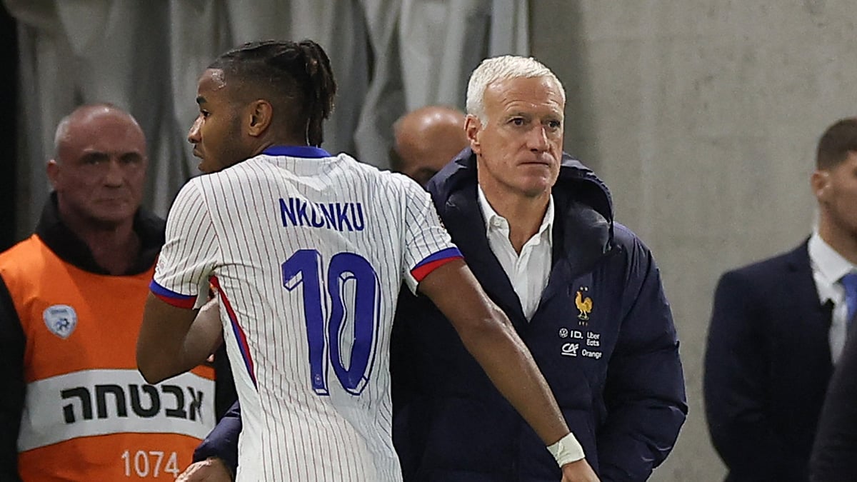 France coach Didier Deschamps looks on against Israel
