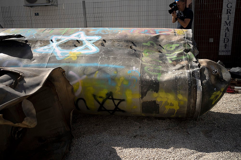Israel Mideast Tensions IDF Displays Seized Hezbollah And Iranian Weapons_9