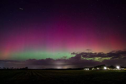 Aurora Borealis near Harrislee, Germany