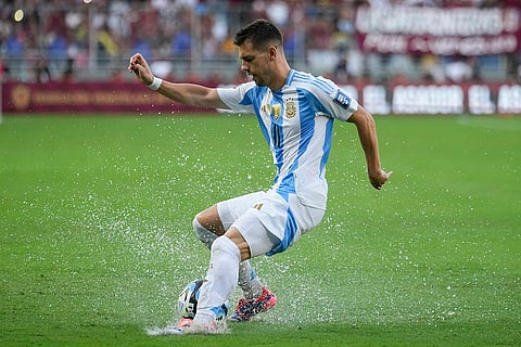 FIFA World Cup 2026 Qualifiers: Argentina's Giovani Lo Celso controls the ball