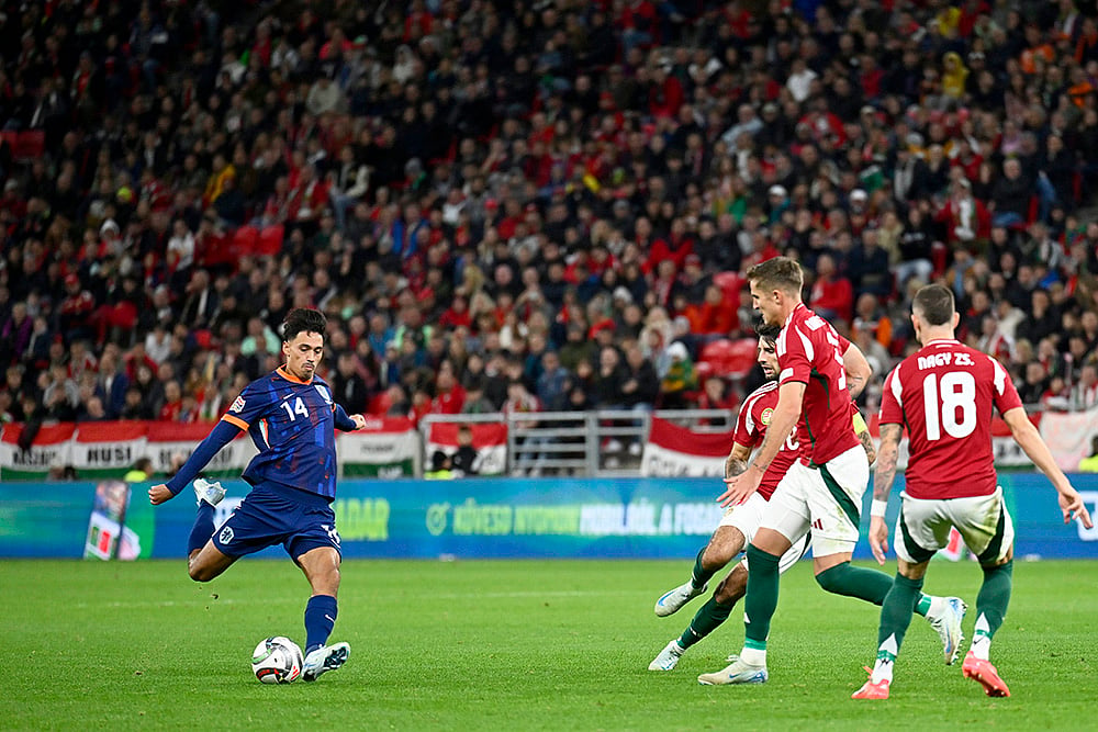 UEFA Nations League Soccer Hungary Vs Netherlands photo gallery_Tijjani Reijnders 