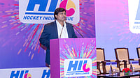 Hockey India : Hockey India president Dilip Tirkey at an event ahead of the Hockey India League player auction in New Delhi.