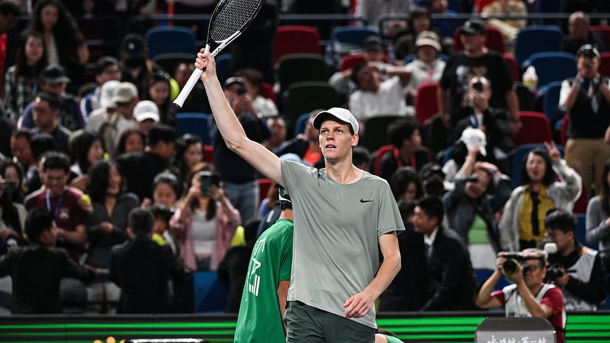Jannik Sinner at Shanghai Masters 2024. 