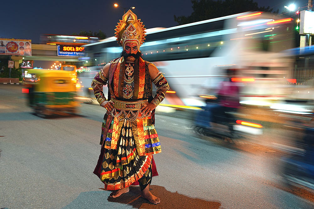 Siddhant in Raavans costume for Ram Leela in Delhi_2