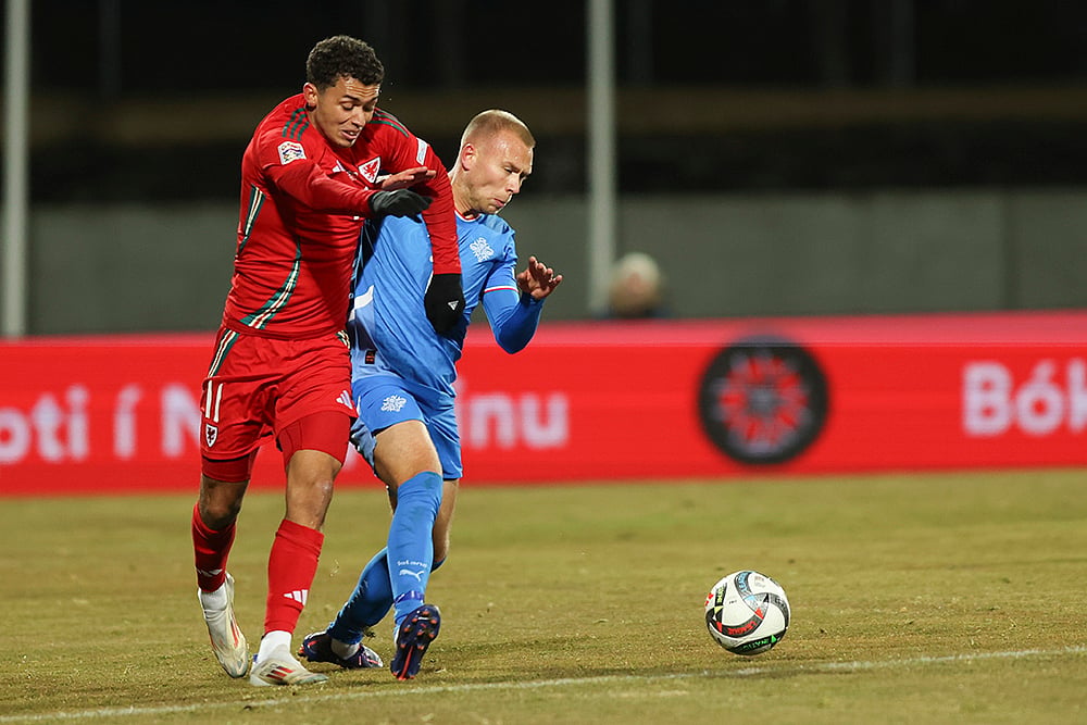 UEFA Nations League Soccer Iceland vs Wales photo gallery_Brennan Johnson