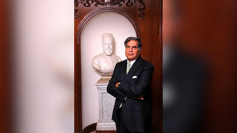 JANUARY 22: Ratan Tata chairman of Tata Group, during interview, in Mumbai, India