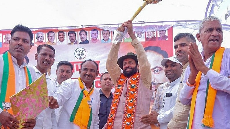 | Photo: X : BJP's Ladwa candidate and Haryana CM Nayab Singh Saini