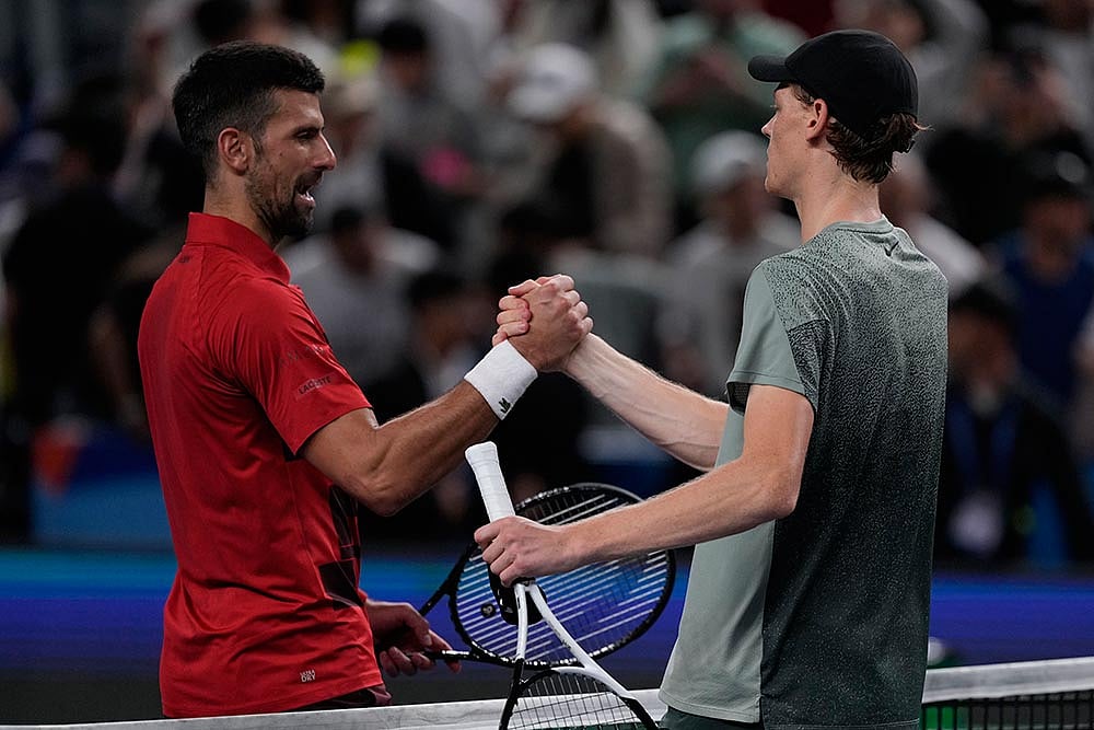 China Tennis Shanghai Masters: Novak Djokovic vs Jannik Sinner