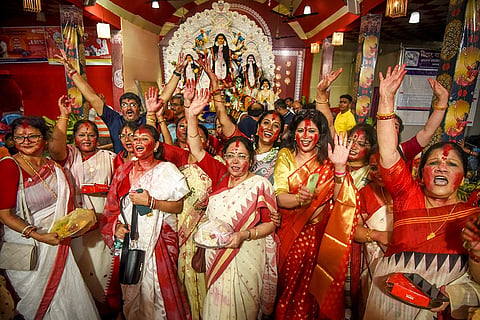 Sindoor Khela in Patna
