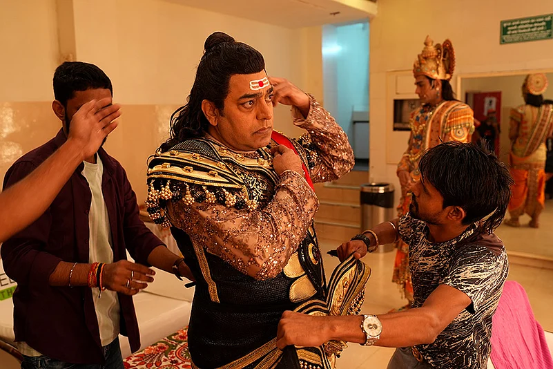 Actors Ashutosh Rana and Rahul Bhuchar