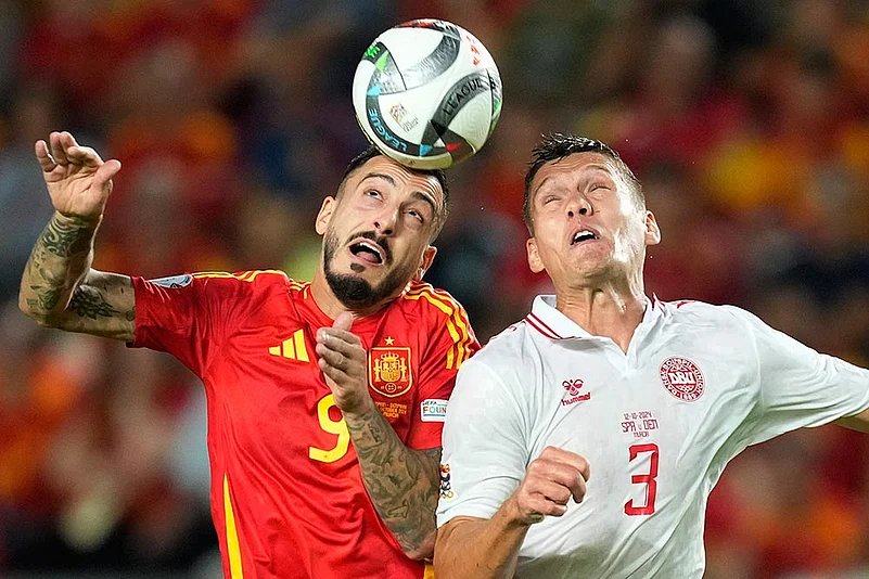 Spain Denmark Nations League Soccer