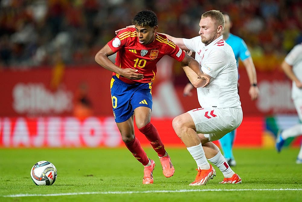 UEFA Nations League Soccer Match: Spain vs Denmark
