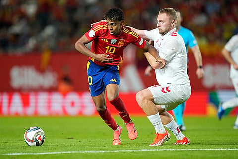 UEFA Nations League Soccer Match: Denmark vs Spain
