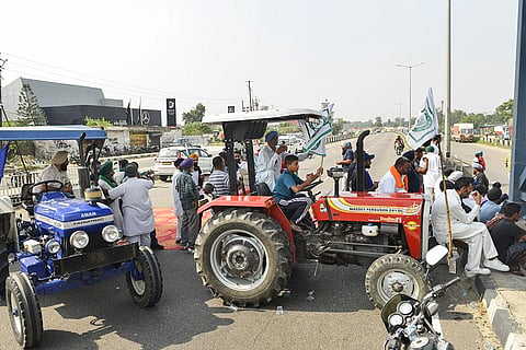 Farmers protest in Jalandhar