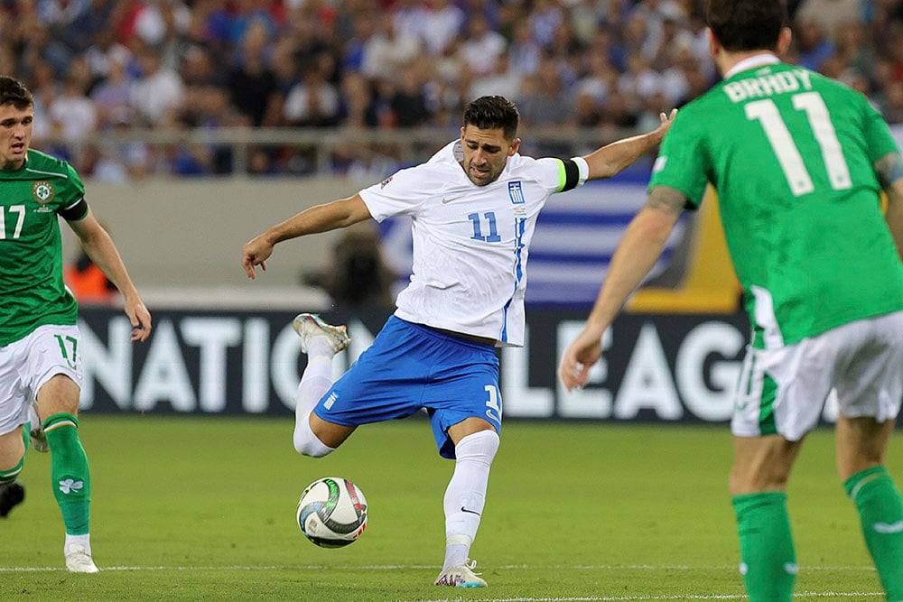 2024-25 UEFA Nations League Soccer Greece vs Ireland Photo gallery_Tasos Bakasetas 