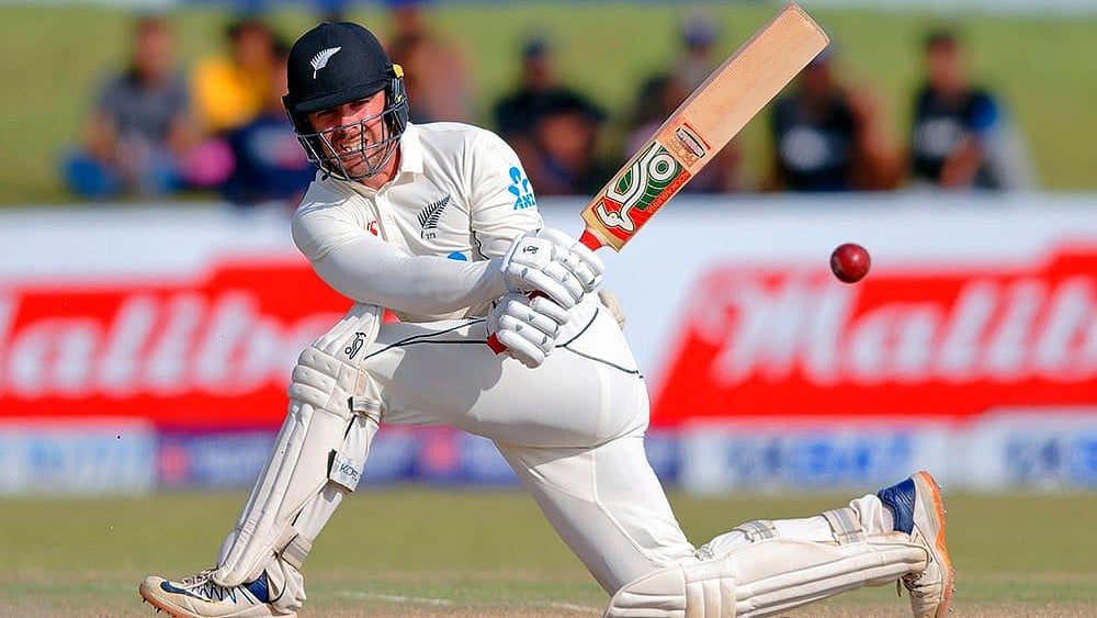 Sri Lanka vs New Zealand 1st Test: New Zealand's Tom Blundell bats  - | Photo: AP/Viraj Kothalawala
