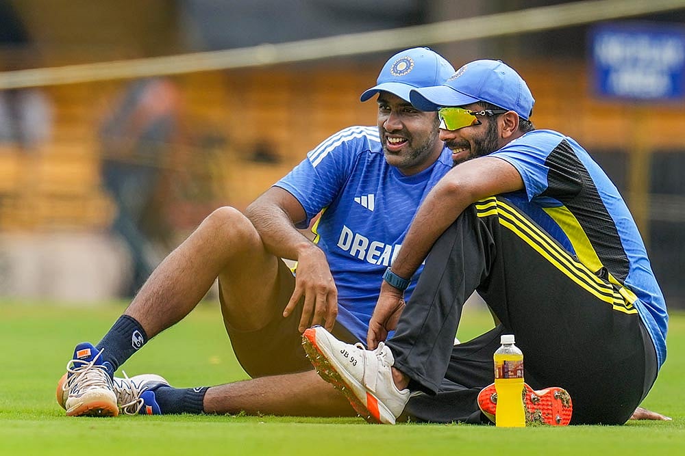 Indias Jasprit Bumrah and R Ashwin