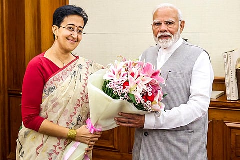 Modi, Atishi meet