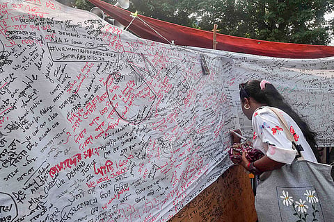 Protest against Kolkata rape-murder