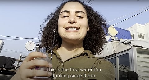 A still from 'It's Bisan from Gaza, and I'm Still Alive'