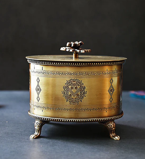 Brass ornamental box