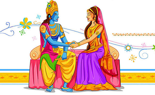 Lord Krishna and Subhadra