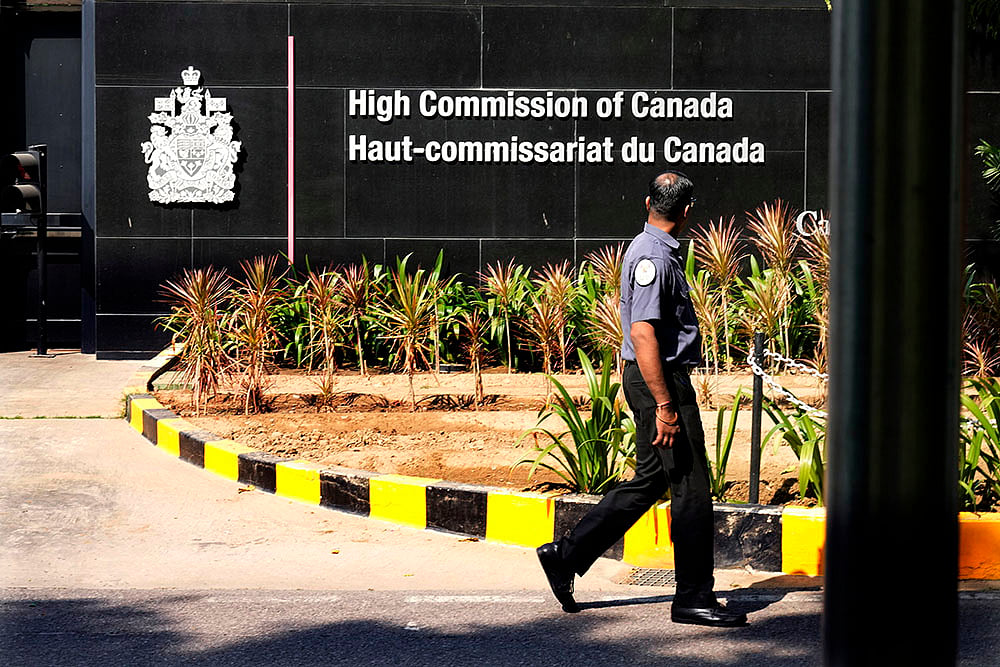 | Photo: AP/Manish Swarup : Canadian high commission in New Delhi