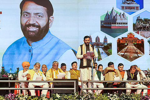 Nayab Saini's oath ceremony