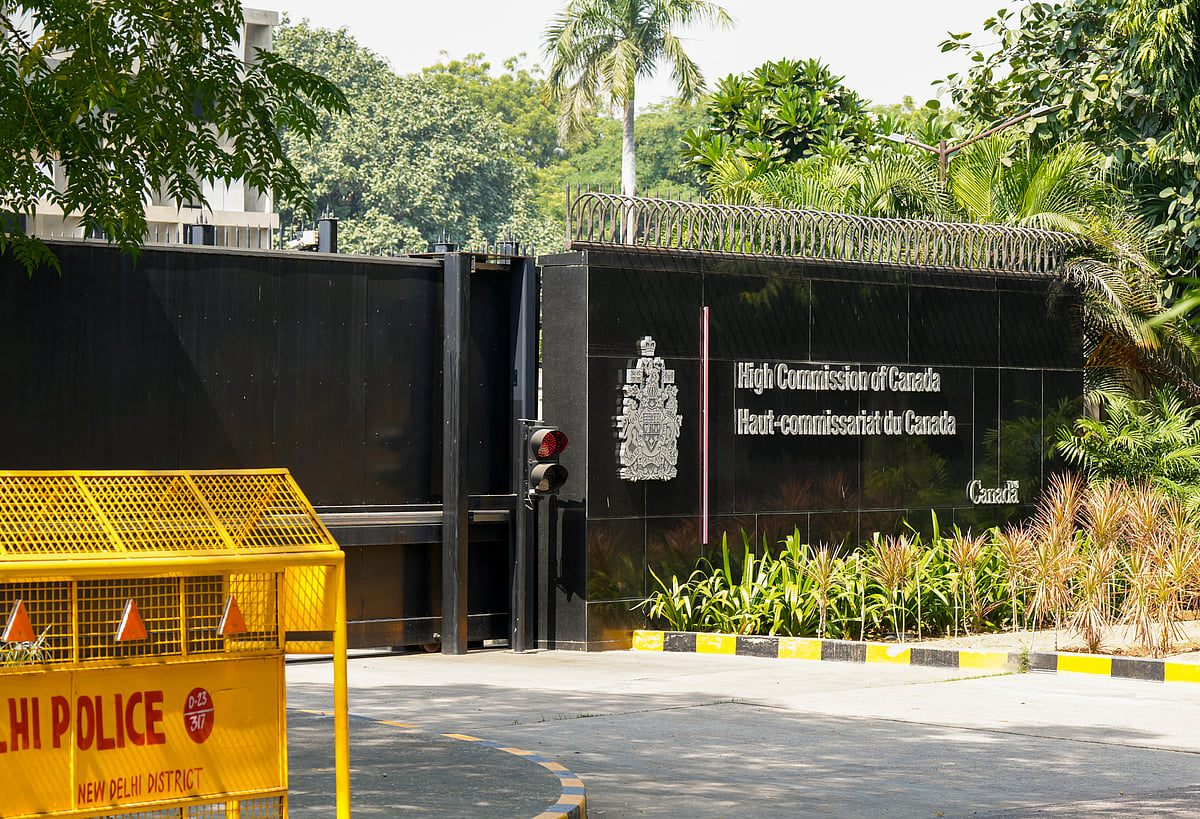 PTI : View of the High Commission of Canada amidst tensions between India and Canada