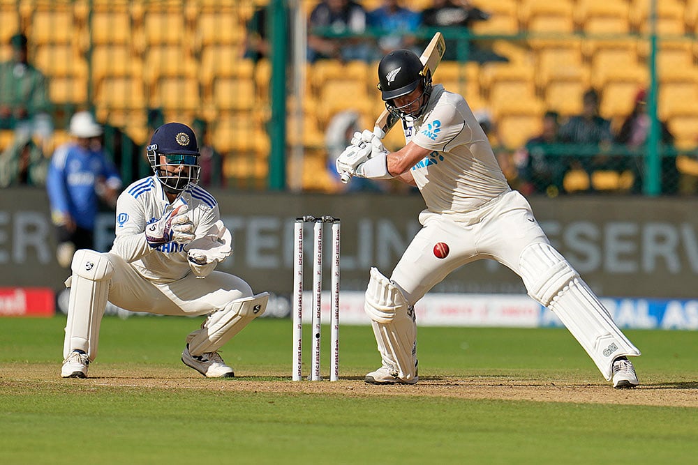 India vs New Zealand 1st Test Cricket Day 2 Photo gallery_Will Young