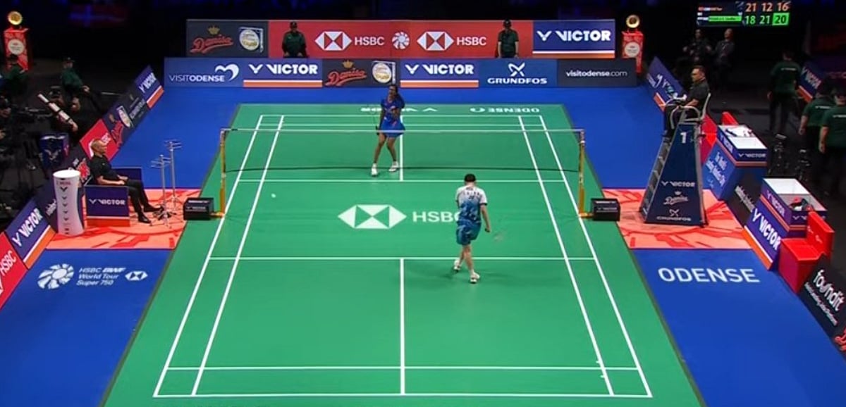 Screengrab. : PV Sindhu at Denmark Open 2024. 