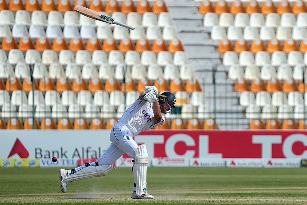 Pakistan vs England cricket 2nd Test Cricket Day 4 live Photo gallery_Ben Stokes 