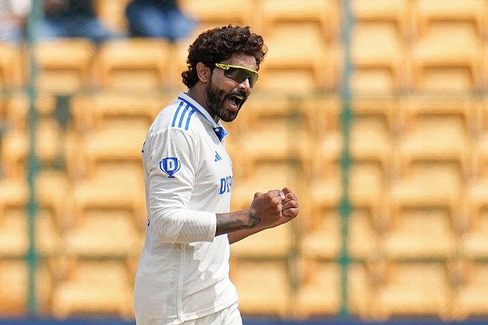 India vs New Zealand 1st Test Cricket Day live 3 Photo gallery_Ravindra Jadeja