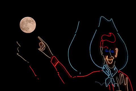 Supermoon in Texas