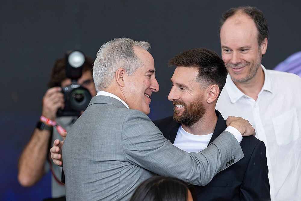 MLS-Inter Miami-Messi Award Soccer MARCA America Award 2024_Jorge Mas and messi